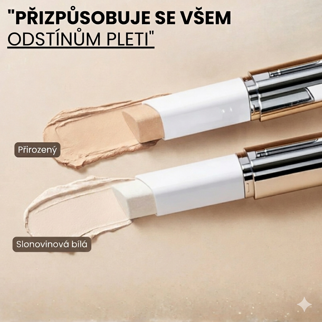 Make-up 2 v 1 s vestavěným štětcem